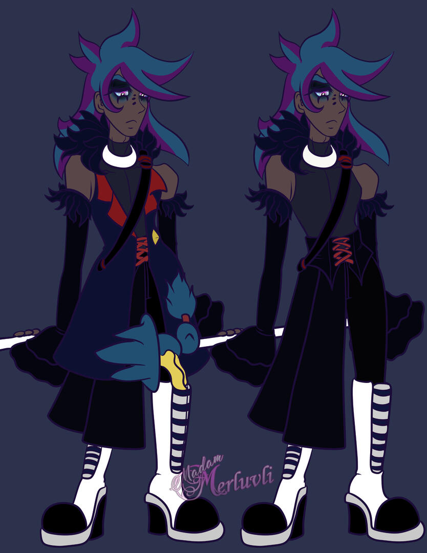 A design spread for a character of mine