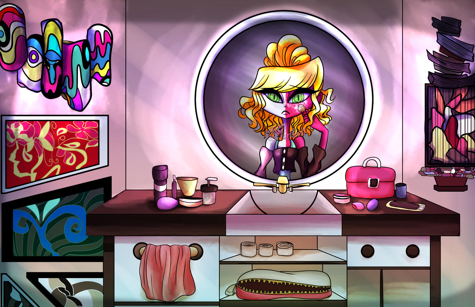 A scene illustrated for one of my projects