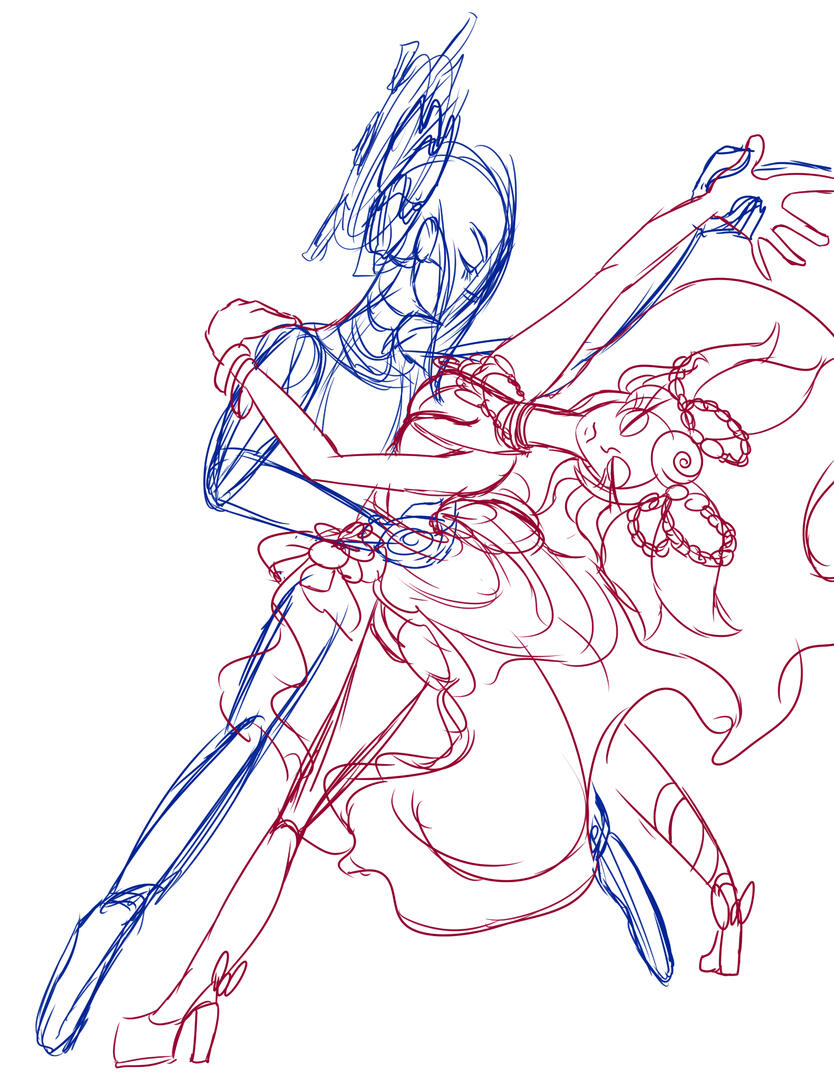 Sketch of two of my characters