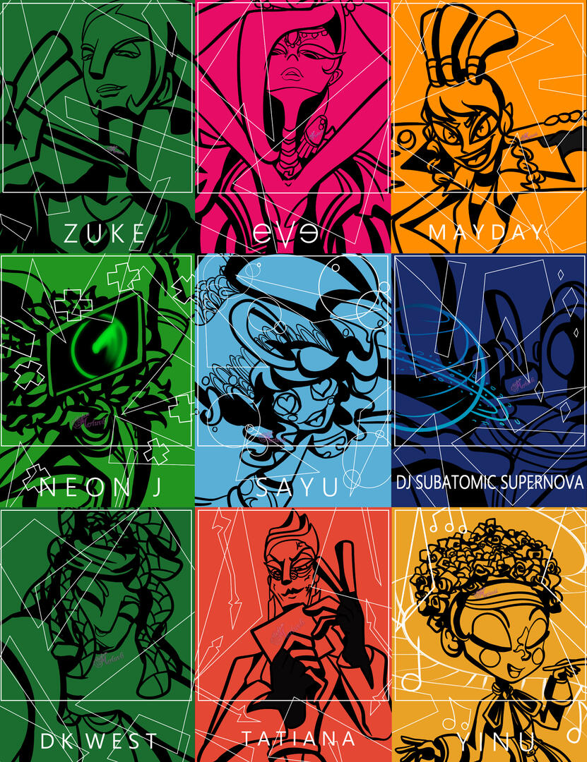 A portrait series I made for the NSR 1 year anniversary