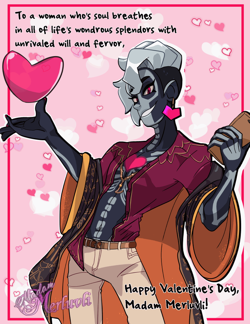 Animated Valentine's Day Card fanart of Milo Belladonna