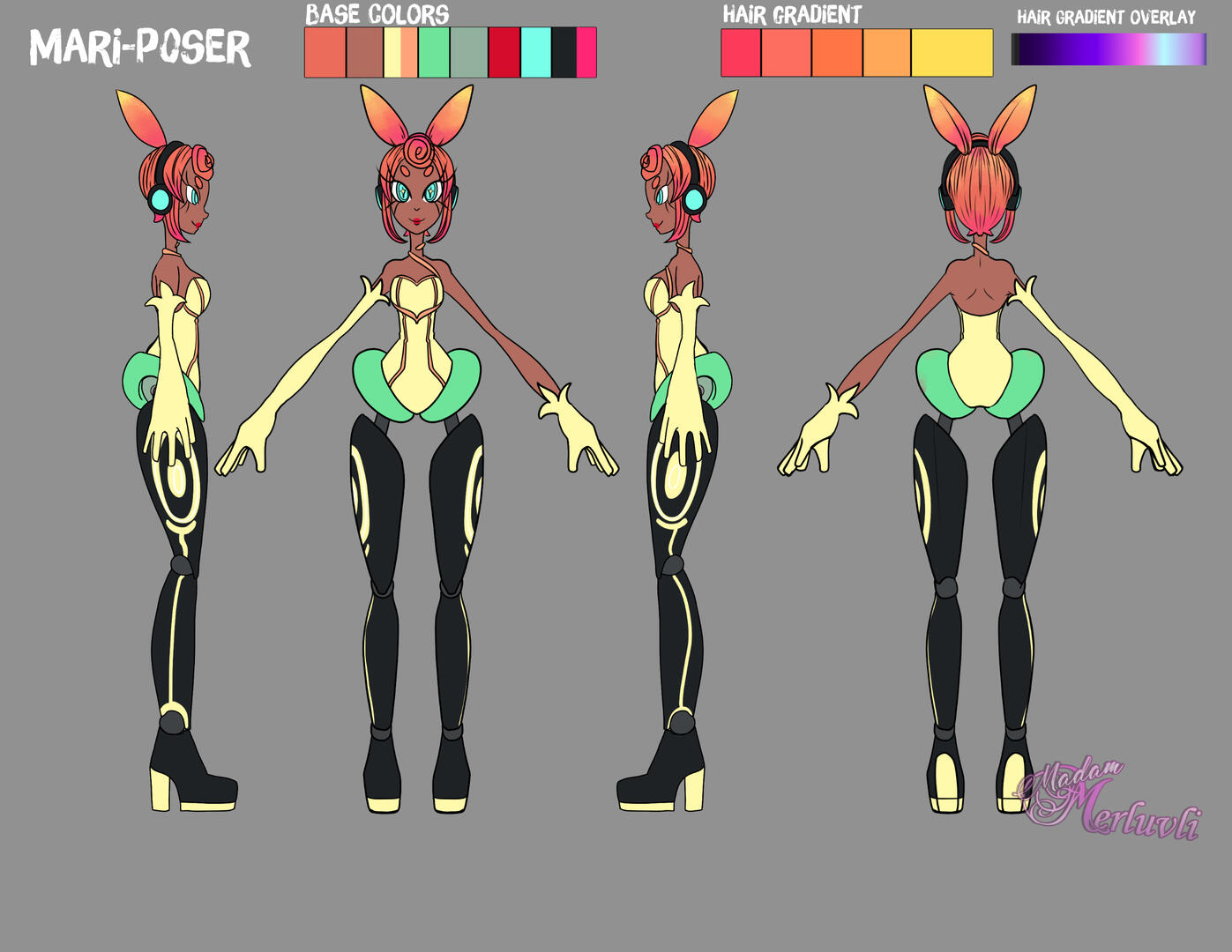 Mari Turnaround no ponytail