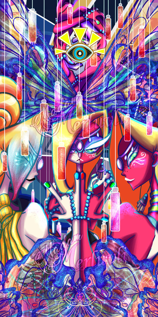 The artwork I created for Eve's District, Dream Fever.